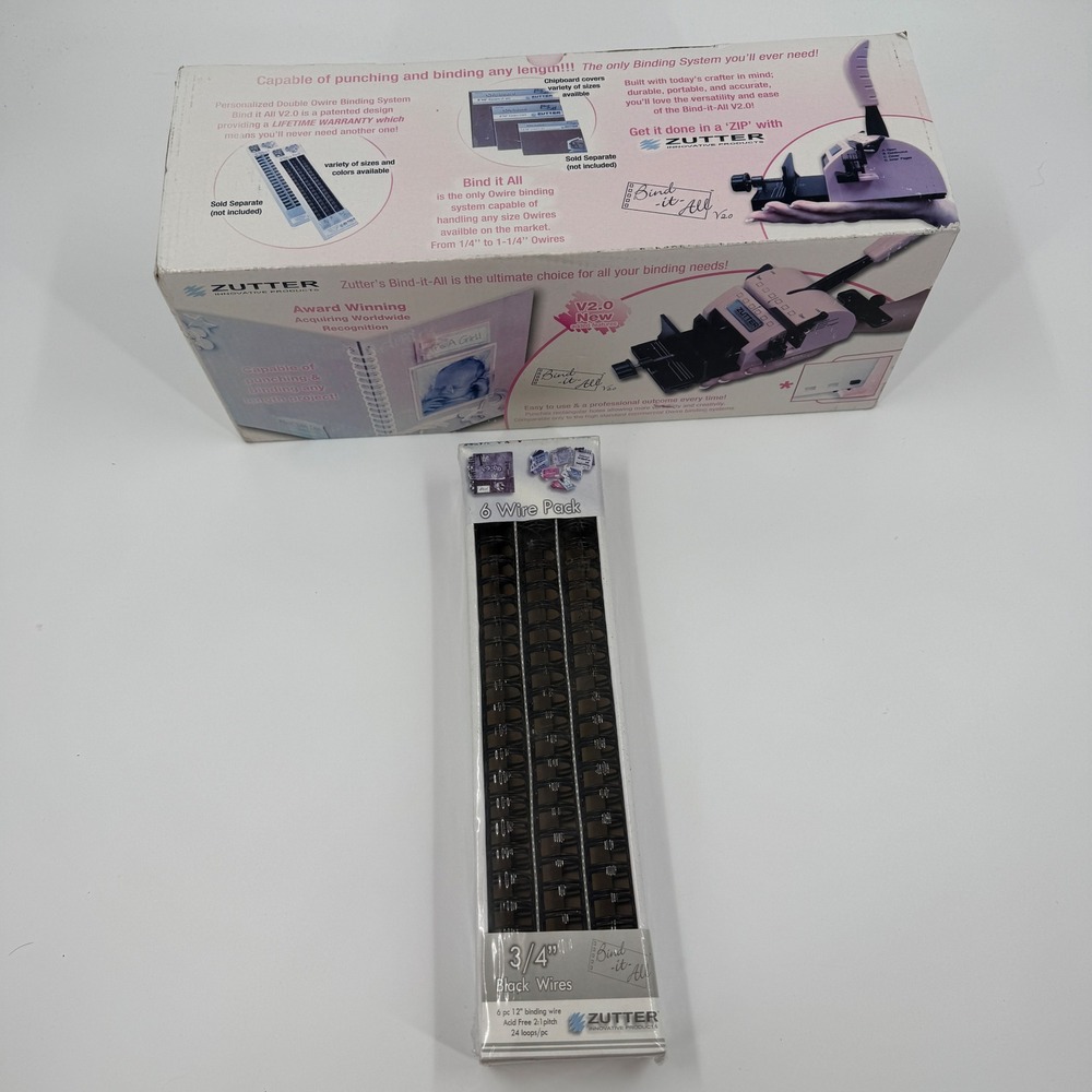 Zutter Bind It All Version 2.0 Original Wire Binding System‎ + Wires Bundle